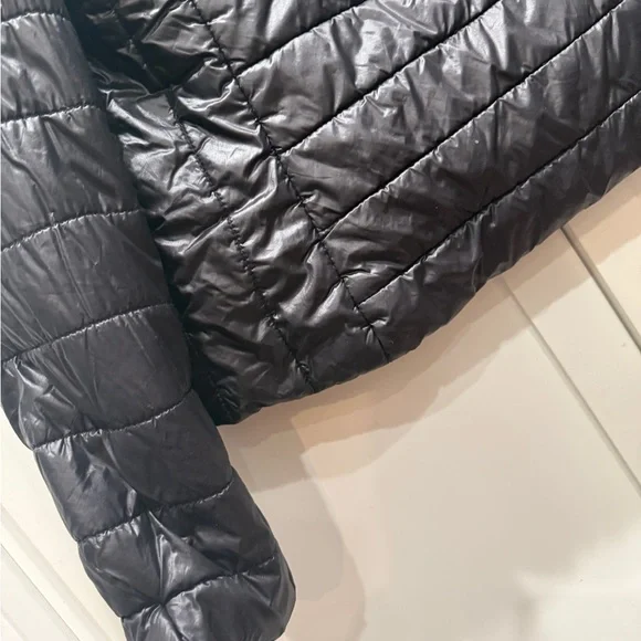 Active USA Women's Quilted Black Puffer Jacket - Picture 7 of 7